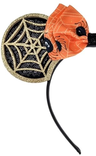 A Miaow Mouse Ears Headband Halloween Decoration Women Costume Black Spider