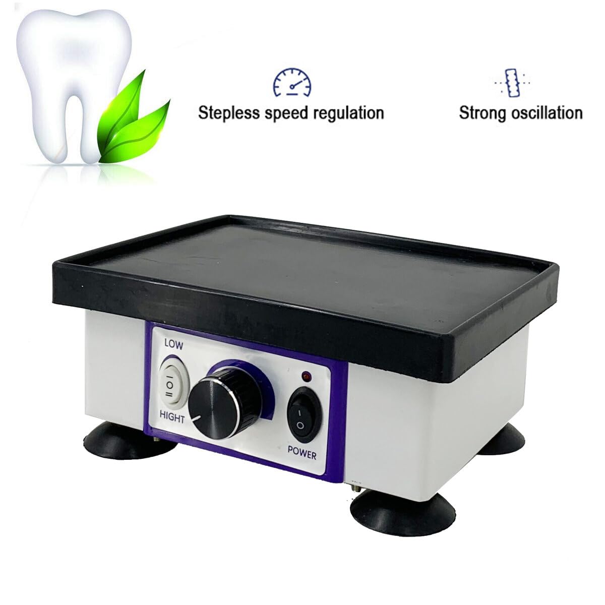 Oscillatore dentale Vibratore in gesso Vibratore dentale quadrato Vibratore in gesso 120 W Attrezzatura da laboratorio Vibrazione per attrezzature da laboratorio dentali Clinica odontoiatrica