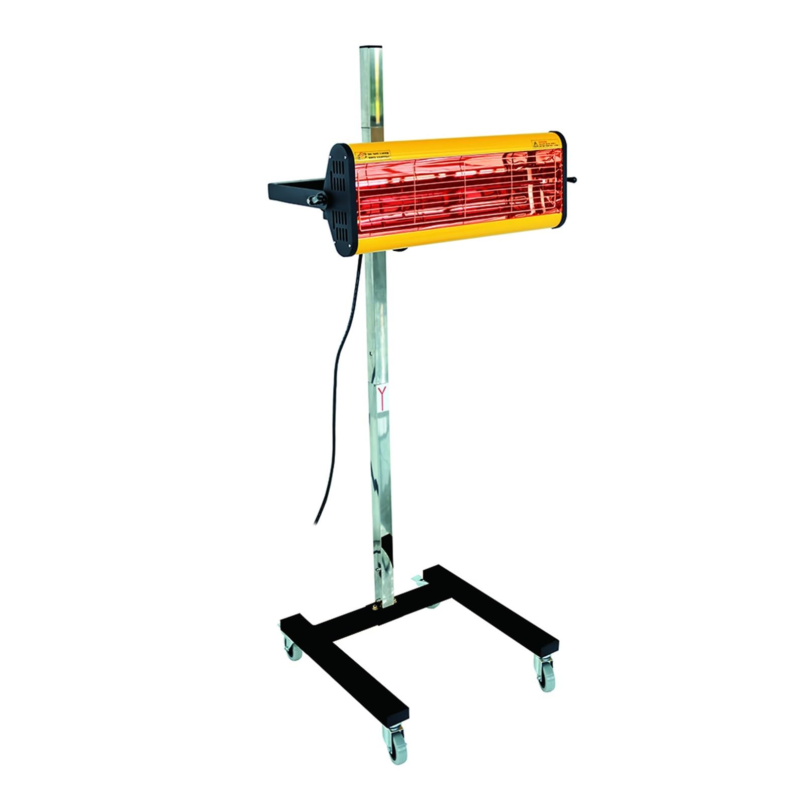 1050W Lampada For Polimerizzazione Della Vernice A Infrarossi Luce Di Riscaldamento Riscaldatore A A Onde Corte For Carrozzeria Auto Riparazione Cromata Portatile