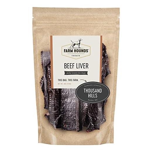 Farm Hounds - Beef Liver - Premium Natural Beef Liver Jerky For Dogs - Made From 100% Humanely Raised Cattle - Organ Treats - Great For Training & Treats - No Added Fillers - Made in USA - 4oz -1 Pack