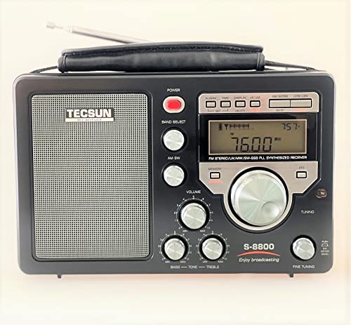 TECSUN S-8800 FM/LW/MW/SW/PLL BCL 短波ラジオ 遠距離受信機 日本語版説明書付属
