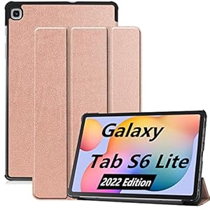 MYHY Hülle für Samsung Galaxy Tab S6 Lite (2022) (10.4″) hülle- Flip Case Cover Schutzhülle Samsung Galaxy Tab S6 Lite -Rosegold