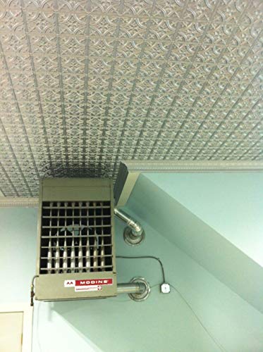 From Plain To Beautiful In Hours 150Sr-24X24-25 Gothic Reams Pvc 2' X 2' Glue-Up Ceiling Tile (Case / 100 Sq.ft), Silver, 25 #TOP6