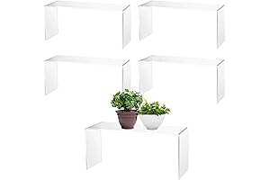 Soaoo 4 Pcs Large Clear Acrylic Riser for Display