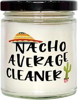 Funny Cleaner Candle Nacho Average Cleaner 9oz Vanilla Scented Soy Wax Candles