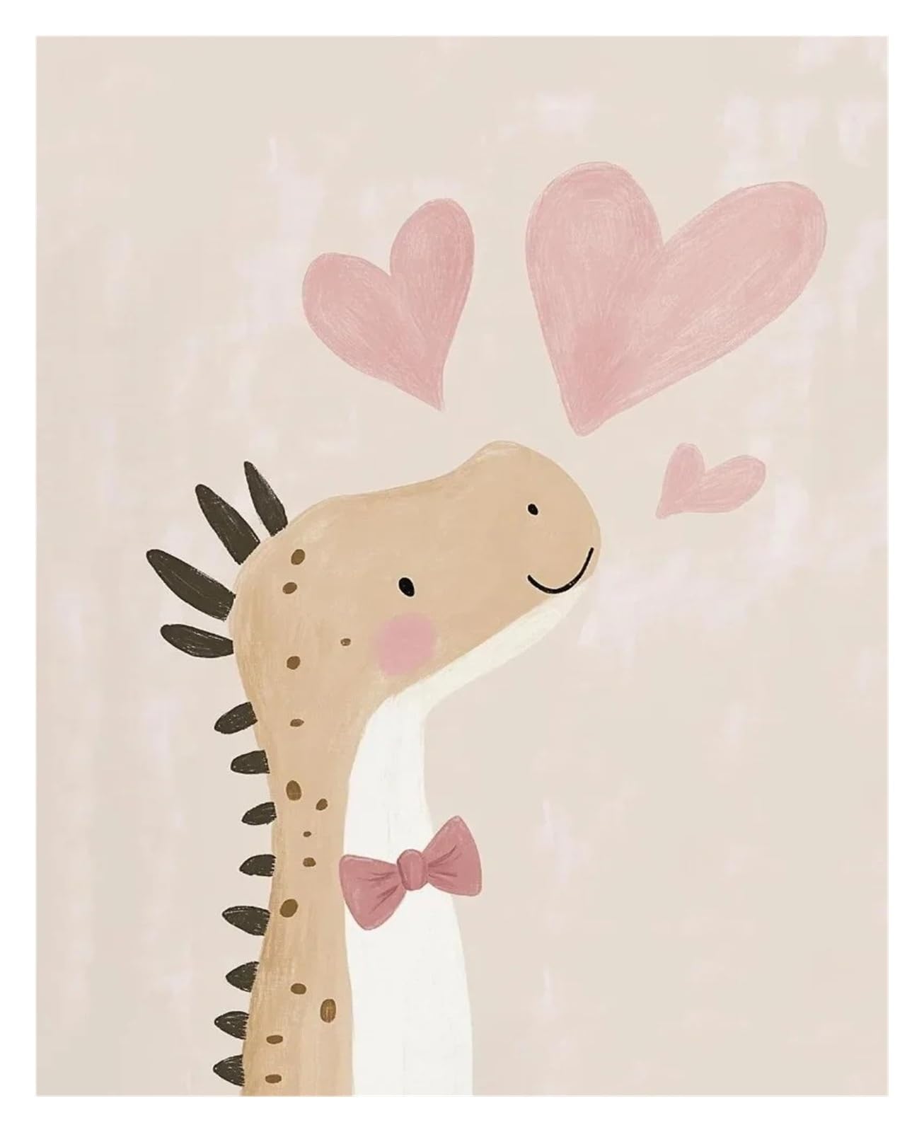 Xenite Y Wall Art Canvas Prints Nordic Pink Cute Cartoon Animal Fox Unicorn Illustration Posters Prints Canvas Painting Living Room Home Decor(,40X50cm)