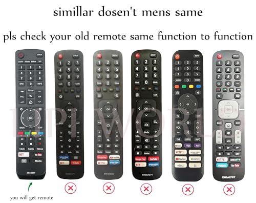 Image of LipiWorld EN3C39V Smart Led Remote Control (Suitable - VU Led Tv Old Exactly Same Will Only Work) Compatible with VU Tv Remote