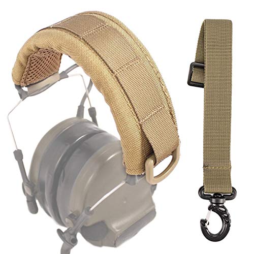 DETECH Couverture de Casque modulaire extérieure Molle Bandeau pour Cache-Oreilles Tactique général Microphone Chasse tir Casque Couverture