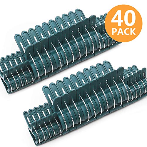Sago Brothers Plant Support Clips 40 PCS for Gardening, Gentle Plant & Flower