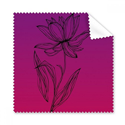 Essuie-verres fleur de lotus pour un nettoyage d'écran et lunettes sans rayure