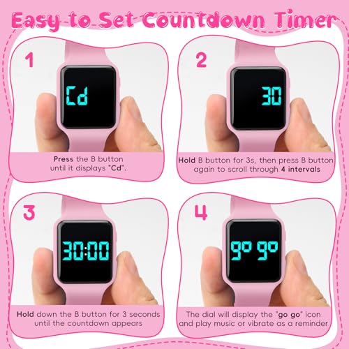 nn ben nevis potty training watch digital toddler watch with countdownmusicalarm clocksvibration reminder and waterproof remind toddler to go to the toilet