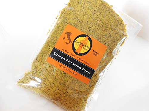 Giannetti Artisans Sicilian Pistachio Flour From Sicily (100% Ground Certified Bronte Pistachios, 8.8 Oz) #TOP2