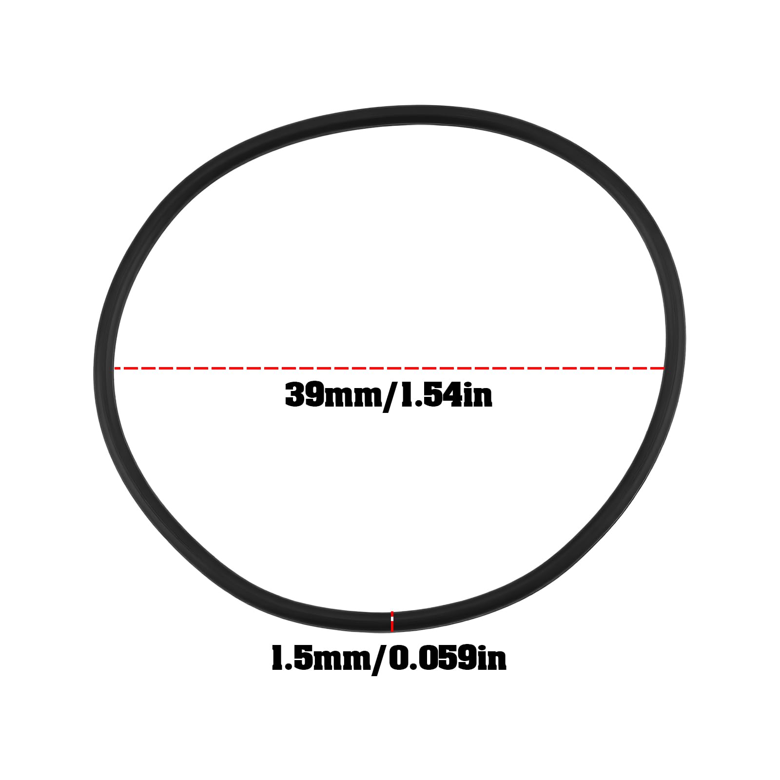 Uszczelka przedziału baterii komputera nurkowego O-ring, 5 szt., 39 x 1,5 mm | 100024200, kompatybilny z Suunto D4, kompatybilny z Suunto D4i