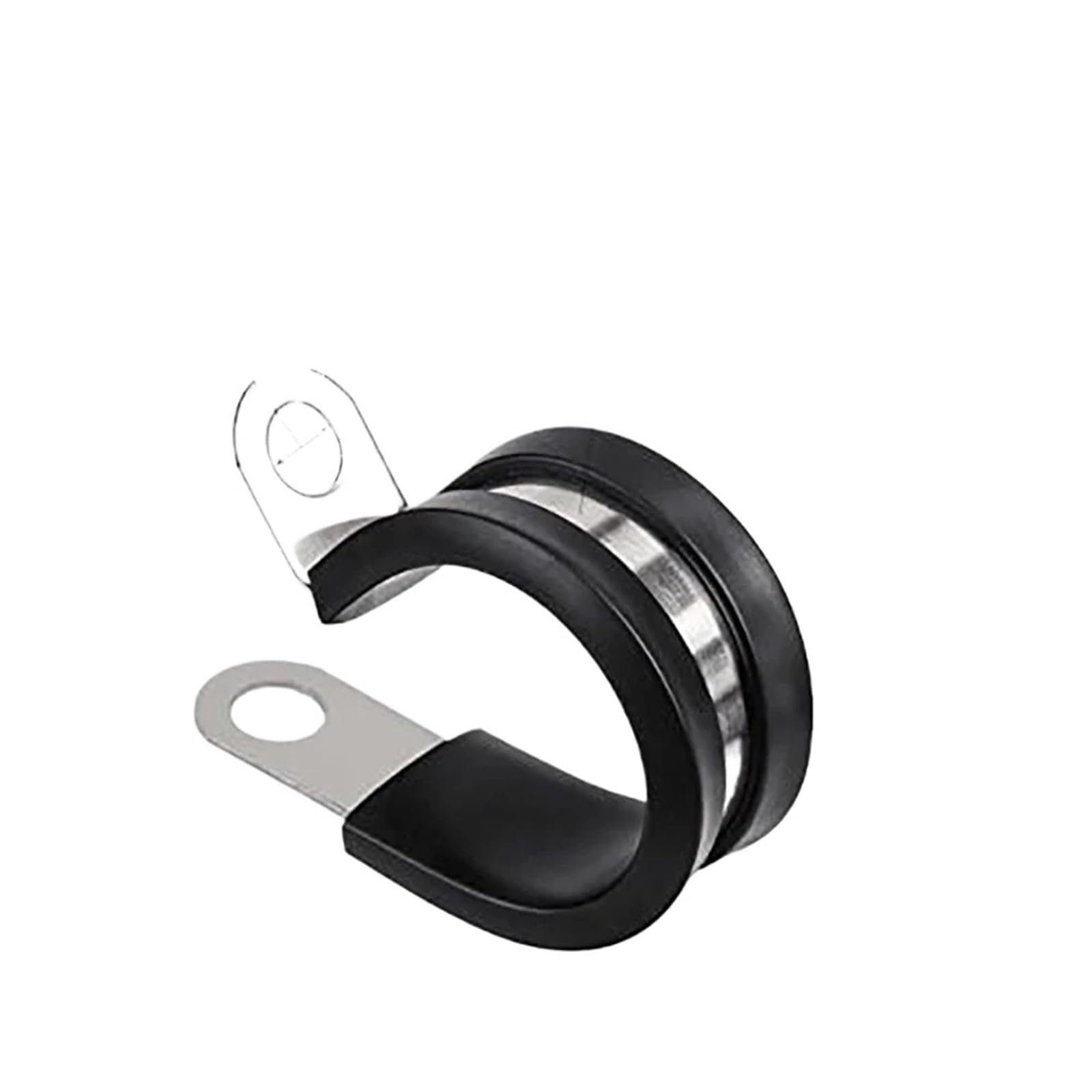 Morsetto for cavo in acciaio inossidabile di varie dimensioni da 20 pezzi, morsetto isolato con imbottitura in gomma, supporto for tubo for installazione tubi o cavi(50.8MM)