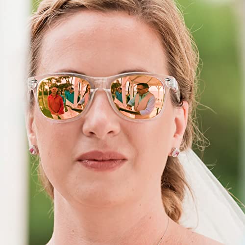 Matcheck 10/18 Pack Neon Colors Party Sunglasses Mirrored lens Colored Glasses Bulk Retro Shades for Unisex Adults Teens4