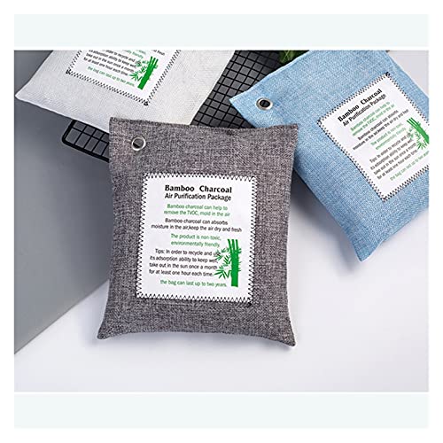 Geactiveerde koolstof 3 stuks willekeurige kleur auto-onderdelen bamboe houtskooltas actieve kool geur deodorant bamboe… - Image 7