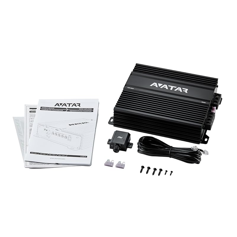 Contents of the Avatar ABR-800.1 amplifier-pakke