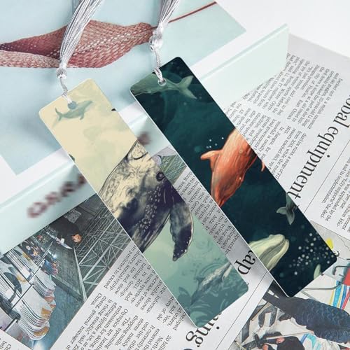 Marque-pages motif baleine pour ne plus perdre votre page