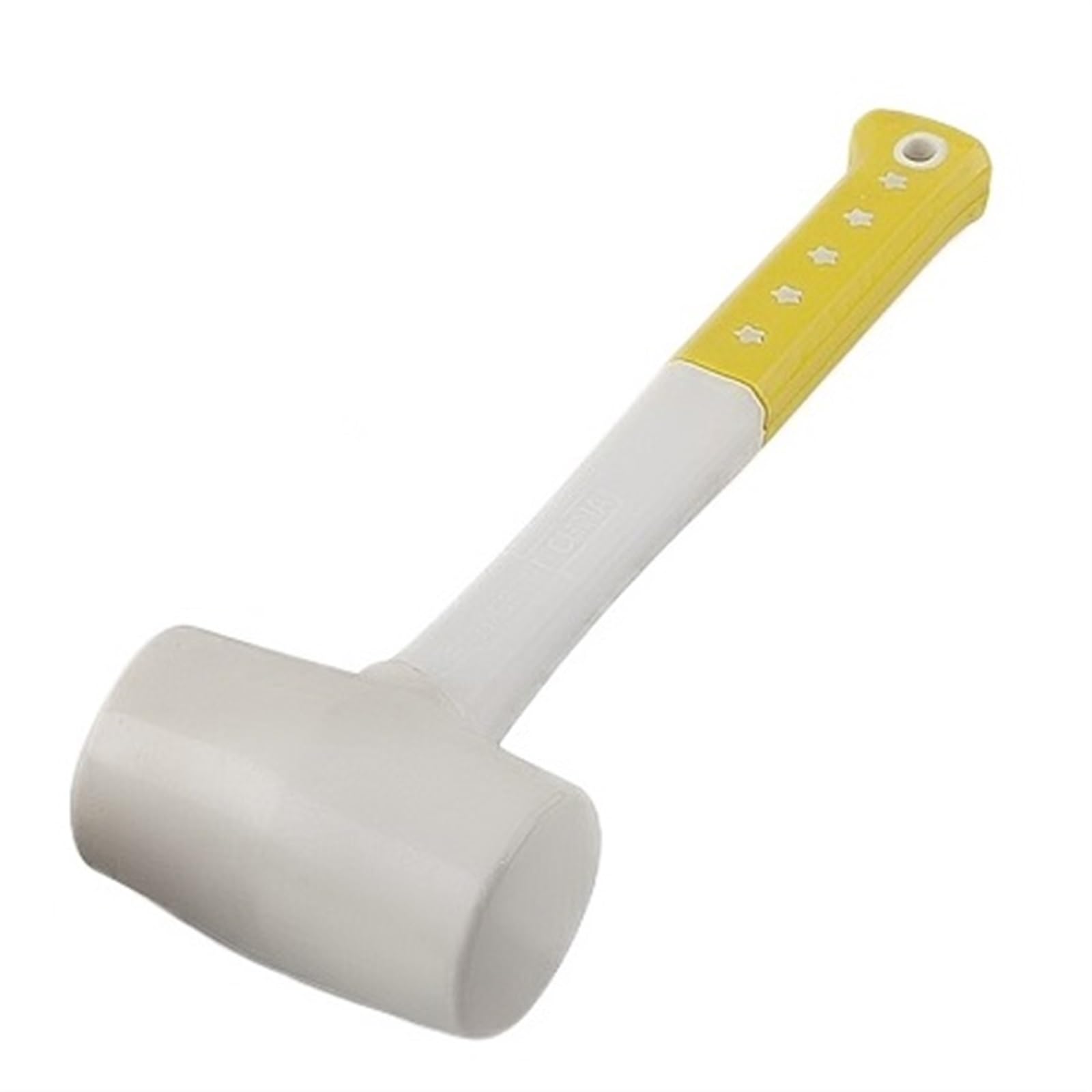Młotek gumowy, 1 szt. Wytrzymały biały gumowy młotek do montażu płytek ceramicznych, kleju plastikowego, 55 mm, 60, 70 średnicy z uchwytem antypoślizgowym(60mm Diameter)