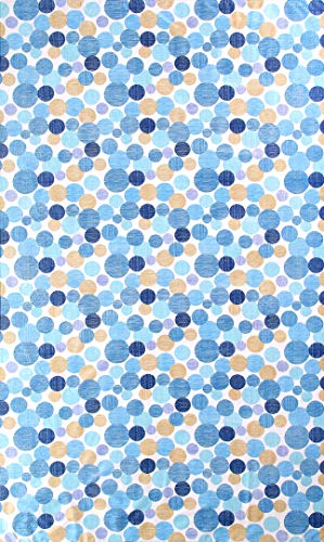 Image of Exporthub 2 Piece Fancy Blackout Modern Polyetser Eyelet Full Long Door Curtain-Blue (EHSPR695 94)