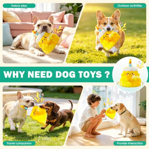 Image of Fuufome Plush Cake Dog Toy