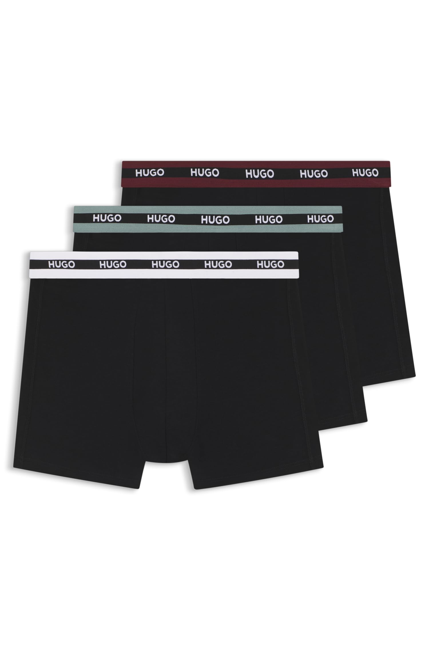 HUGO Men's Boxer Briefs, black, L