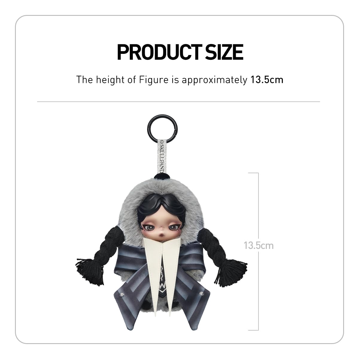 Amazon.co.jp: POP MART SKULLPANDA x Wednesday ぬいぐるみ