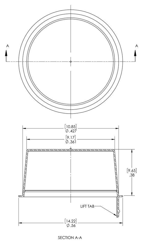 Caplugs L-3 L Series – Plastic Lift-Tab Tapered Plug, 200 Pack, Red LD-PE, Cap OD 0.56" x Plug ID 0.427" Hole Protection, Leak Prevention, Masking, Painting, Powder Coating, Plating (99394628)