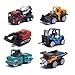 Ahagut Voitures Miniatures pelles camions 6 pièces véhicules de Construction véhicules Construction pelles Jouets pour Enfants garçons Filles
