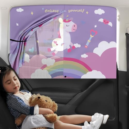 Image of STHIRA Car Window Sun Shade Protector Double Opening Side Curtains