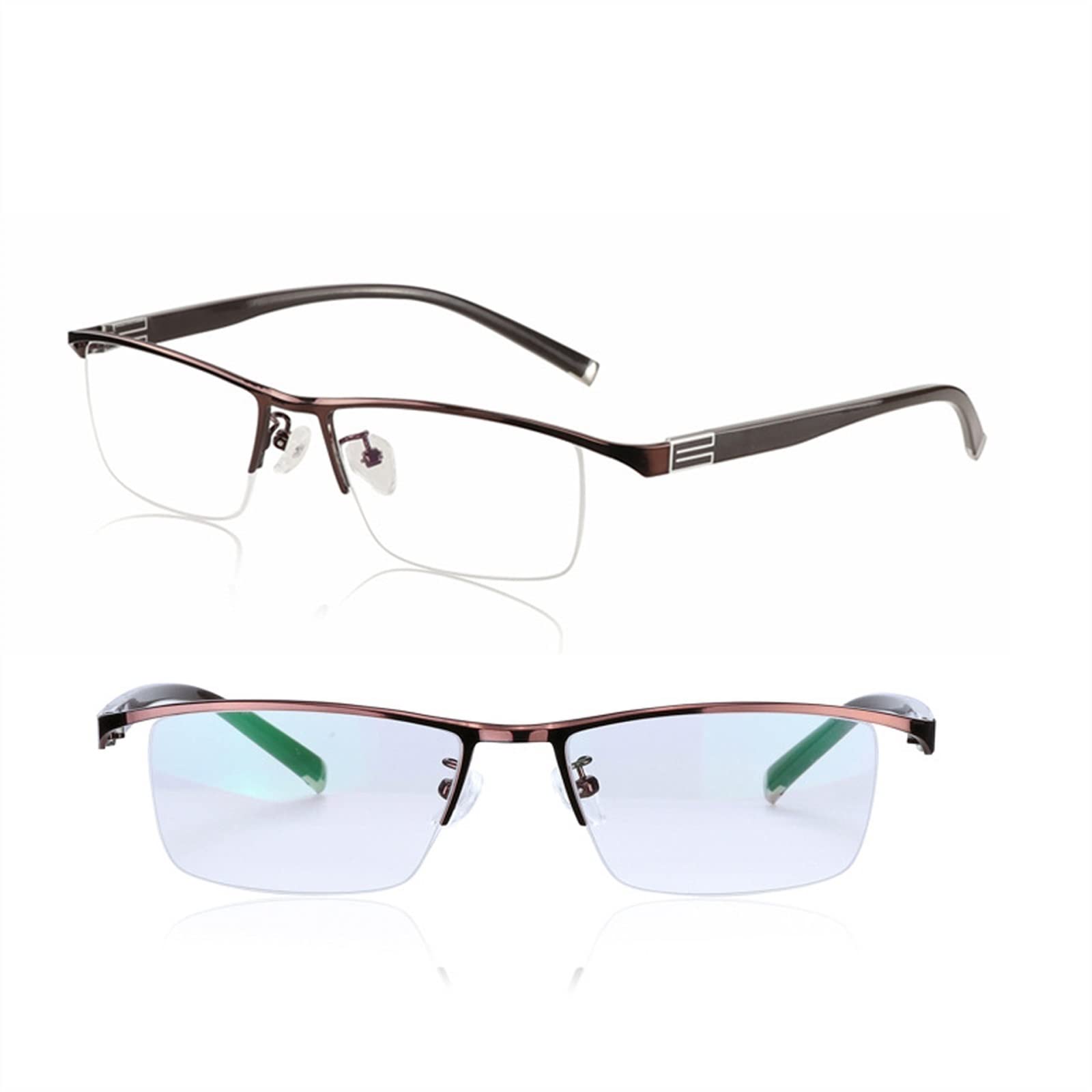 EDGUN Gafas de Lectura fotocromáticas progresivas de transición multienfoque, Gafas de Sol para lectores UV400, Gafas de Sol para Hombres y Mujeres (Color : Brown 1, Size : +200)