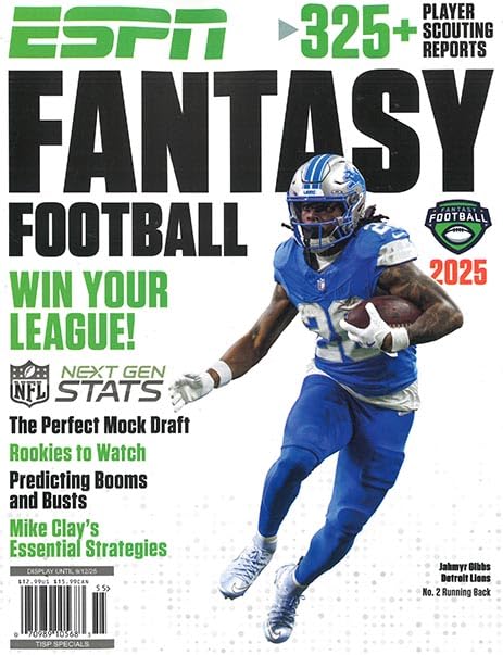 ESPN Fantasy Football Magazine Issue 55 Year 2025