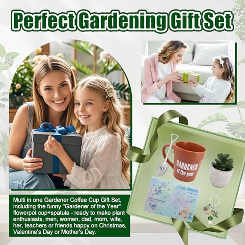 Set de taza de café Jardinería Phitihui con cuchara pala miniatura 5
