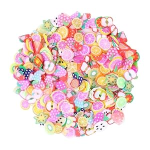 Minkissy 3200 Stück Nagel Fimo Obstscheiben