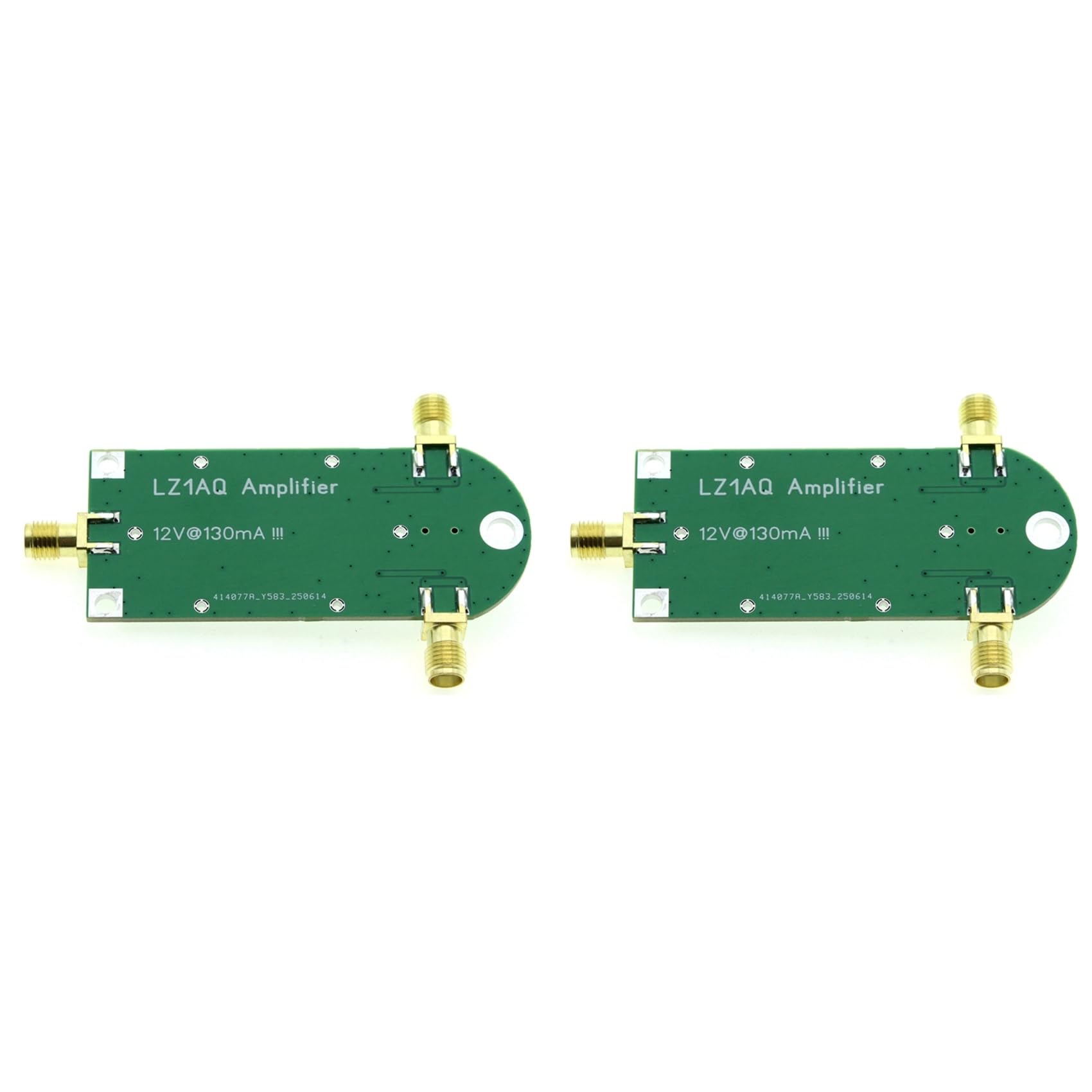 LZ1AQ Lot de 2 antennes à onde courte 50 kHz jusqu'à 50 MHz 9 V à 12 V Module amplificateur SMA haute fréquence