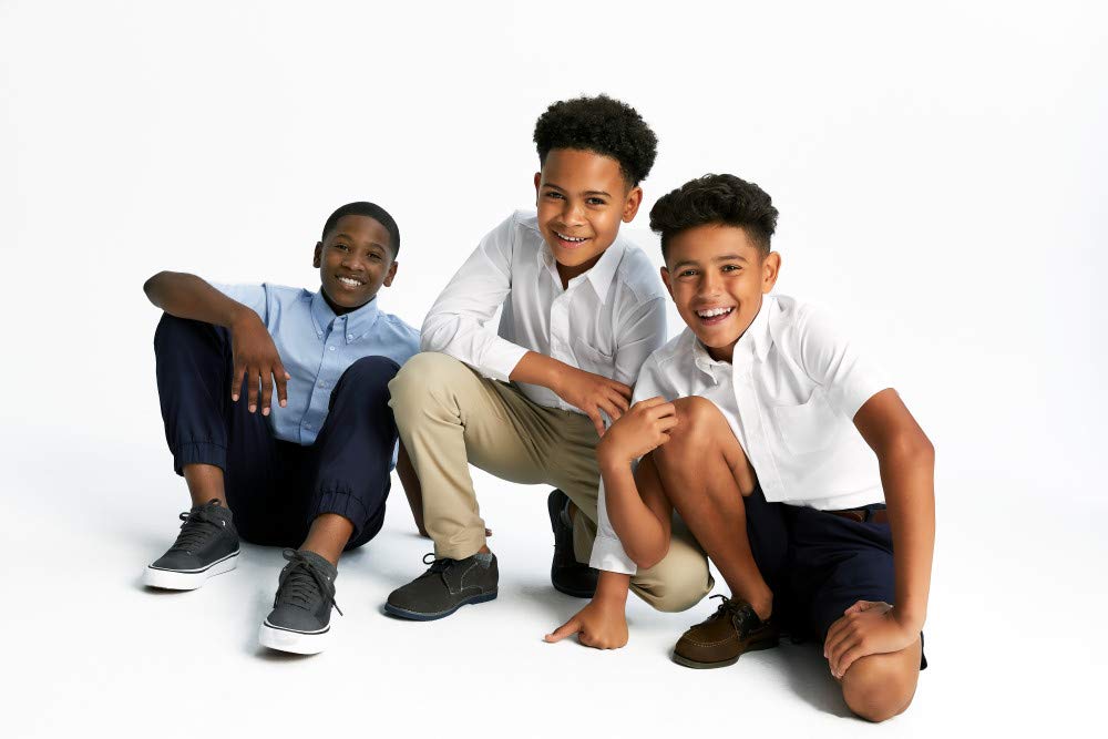 French Toast Boys White Short Sleeves Oxford Shirt - E9003 - White, 18
