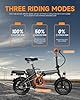 APYEAR Electric Bike for Adults,Ebike,14" Folding Ebike, Electric Bicycle with 350W Motor,576Wh 12Ah Removable Battery,20+ Miles,20 Mph,Commuting #5