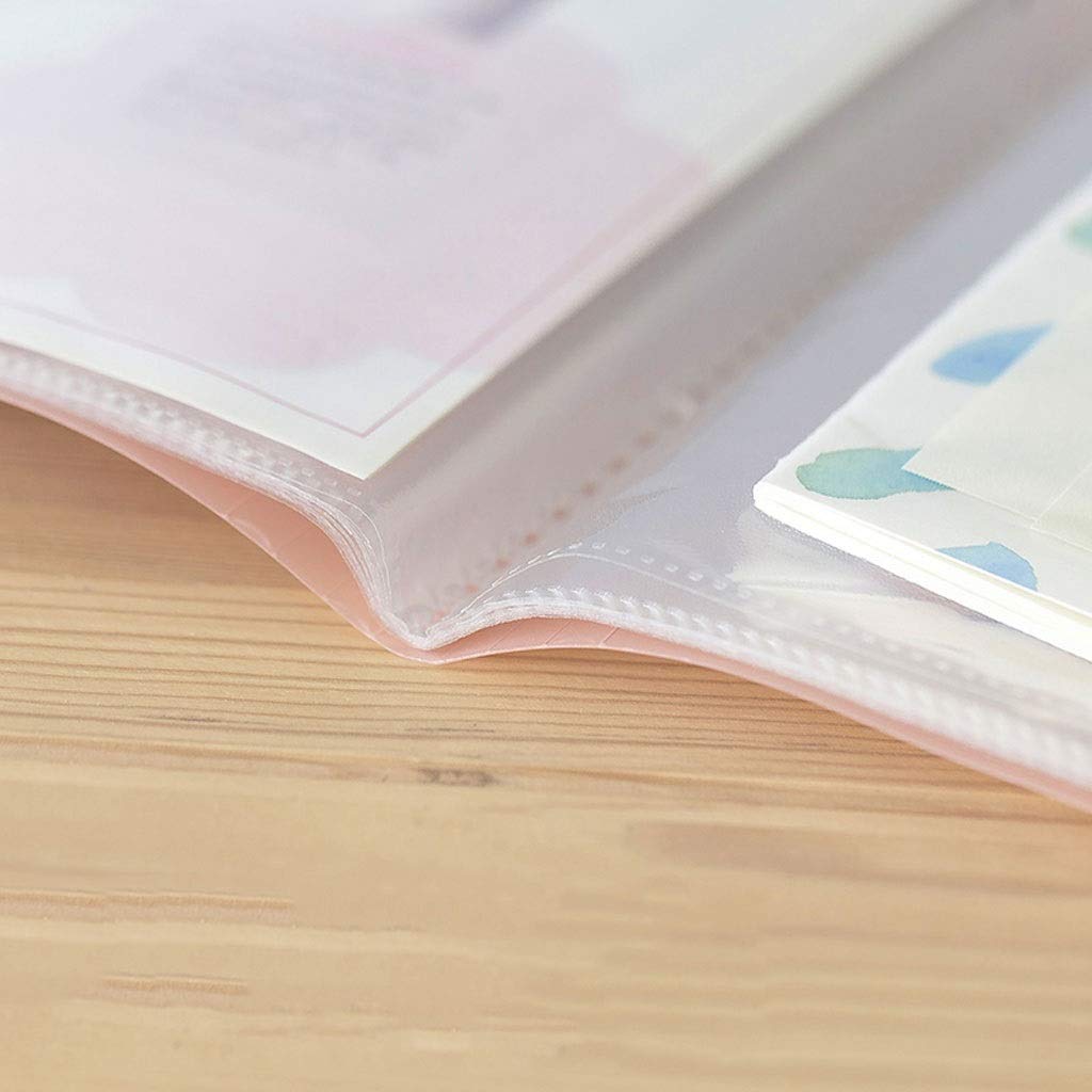Portafoglio in plastica A4, Libro di presentazione con protezione for fogli rilegati a 10 tasche, può contenere fino a 200 pagine di carta, organizer for documenti con protezione for fogli di libri tr