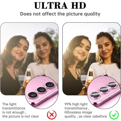 Image of TechTrendz Camera Lens Protector Ring for Samsung Galaxy Z Fold 7 Camera Aluminum Alloy Rings, Ultra-HD Full Coverage Anti Scratch Metal, Z Fold 7 Camera Lens Protector (3 Ring Included) (Rose Pink)