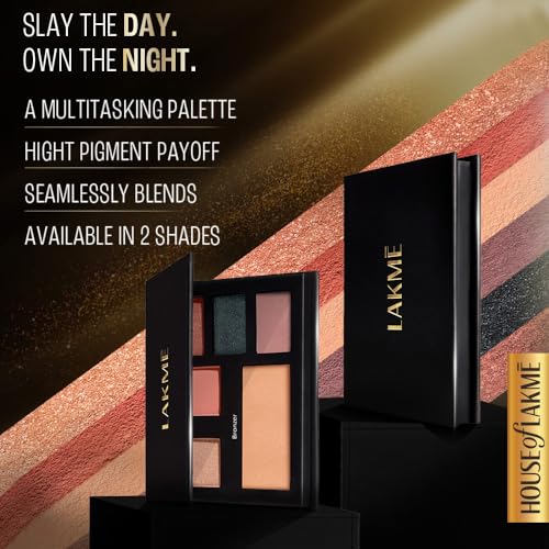 Lakme Glitterati Shimmer Face Palette - Day Queen, 14 gm - Image 5