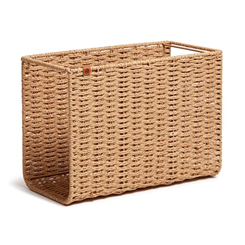 U Brands Desktop Hanging File Organzier, Woven Texture, Letter Size
