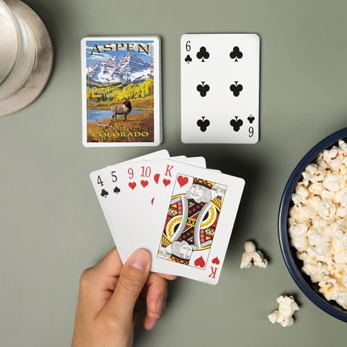 52 Cartas de Poker Lantern Press Aspen Colorado miniatura 2