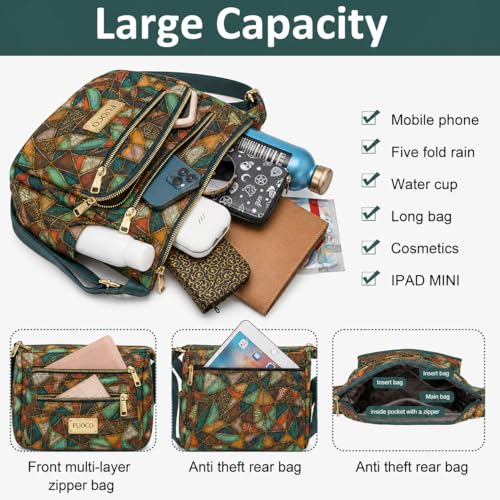 Image of FUOCO Purse for Women Handbag| Office Shoulder Laptop Bag, College & Shopping | Stylish PU Vegan Leather Sling with Zipper | Big Side Bag | Everyday Travel Tote Party Purse
