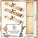 3 Pack Blank Paper Scrolls 7.5 x 31 Inches Scroll Paper Wrapped on Wood Rod for Writing, Drawing, Calligraphy, Wedding Vows, Invitation, Renaissance Festivals