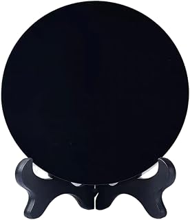 MERISHOPP Obsidian Circle Disc Mini Black Round Mirror Scrying Mirror S Price In India