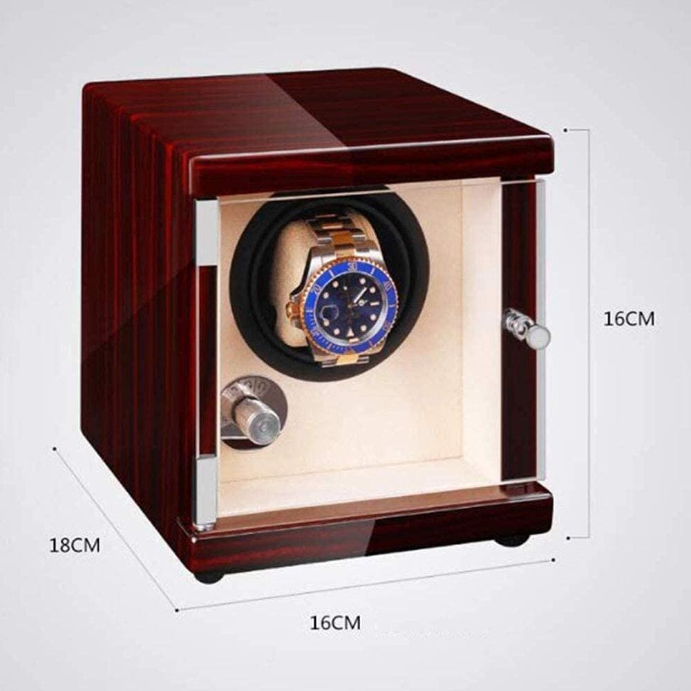 Agitador de Reloj, Reloj de Madera Maciza enrollador de Reloj USB portátil automático para Relojes de Hombres y Mujeres (máquina de bobinado)