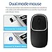 immagine 3Zienstar Mouse Wireless Bluetooth Ricaricabile,Topi Cordless BT4.0 e 2.4G Modello Doppio,Clic Silenzioso,Guscio Superiore in Lega di Alluminio per MacBook, Laptop e PC -Nero