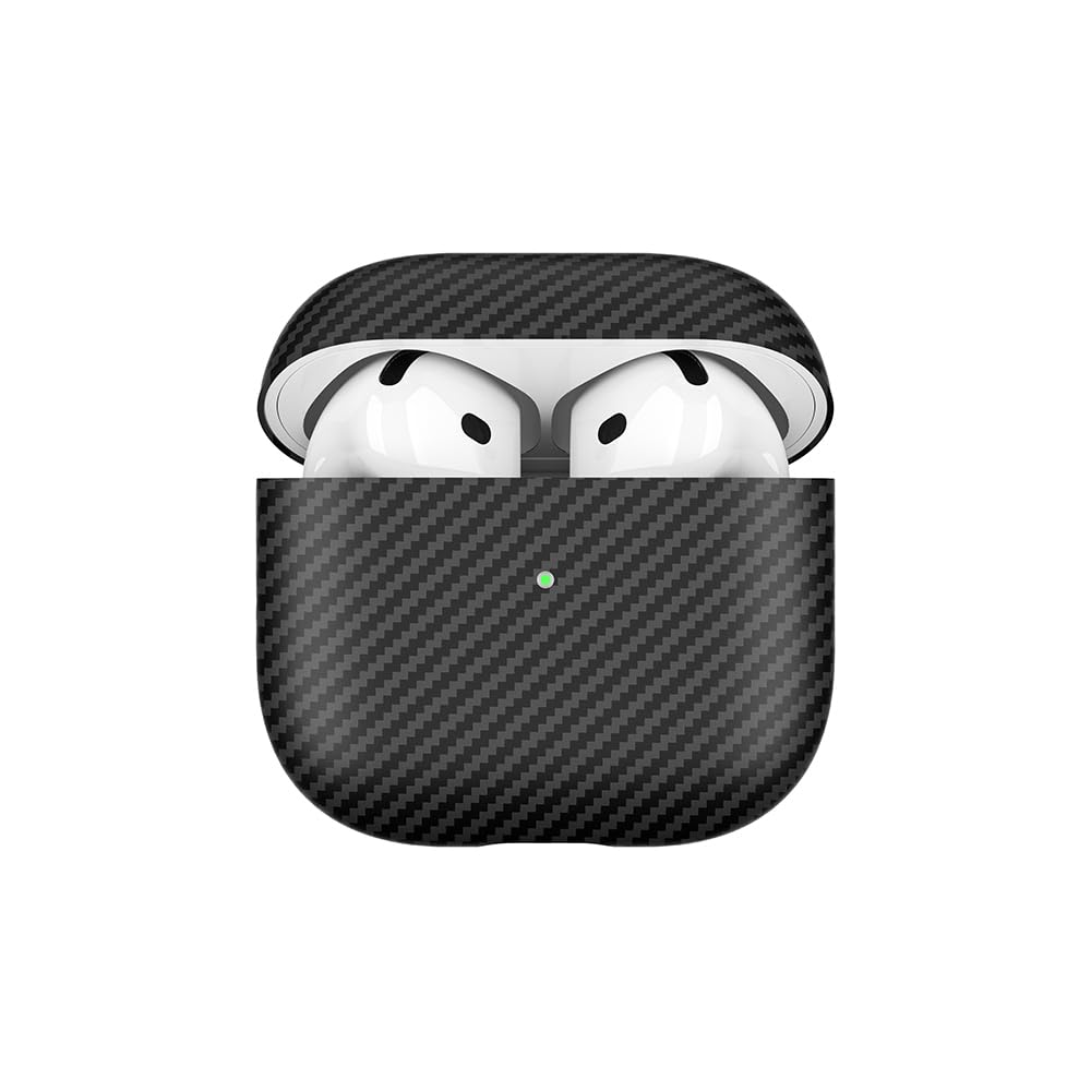 UnDePlus Airpods 4. Nesil ile uyumlu Kılıf 600D Karbon Fiber Yapılı Kulaklık Kılıfı 43