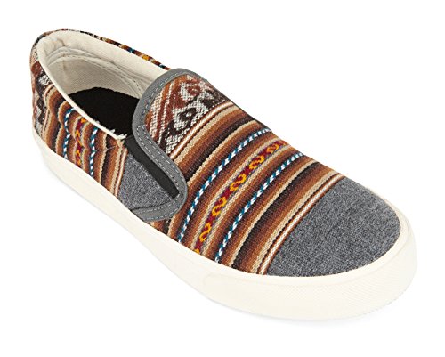 Inkkas - London Sky Slip On Canvas Sneaker - Handcrafted Artisan Women's & Men's Casual Shoes