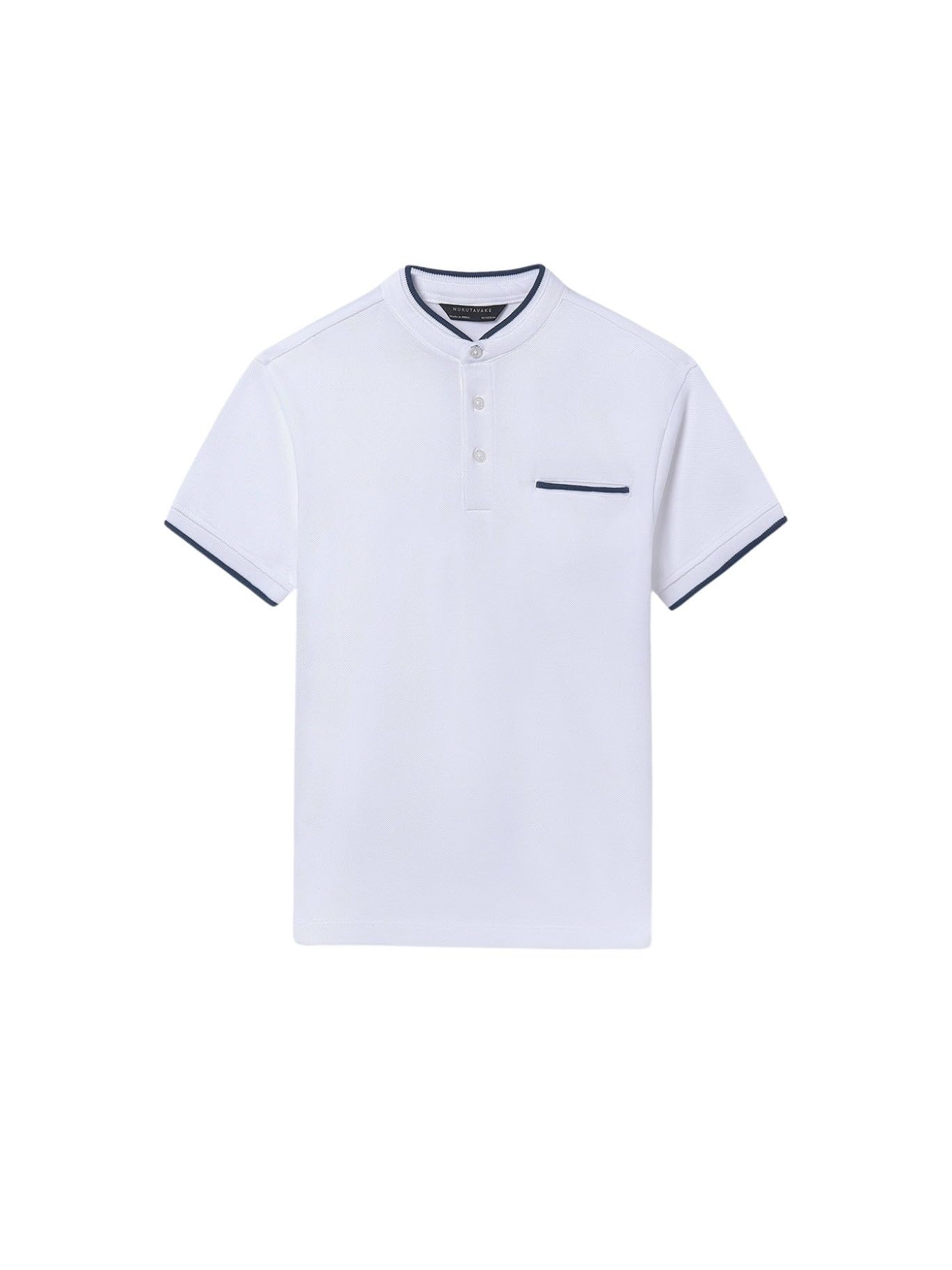 Mayoral «Nukutavake» Polo m/c Cuello Mao para niño Blanco